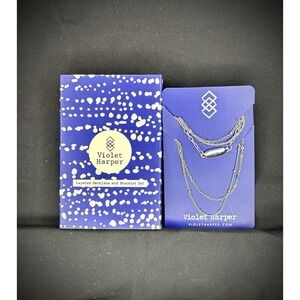 VIOLET Harper Isabella Beaded‎ Layered Necklace & Bracelet Set NWT MSRP $48